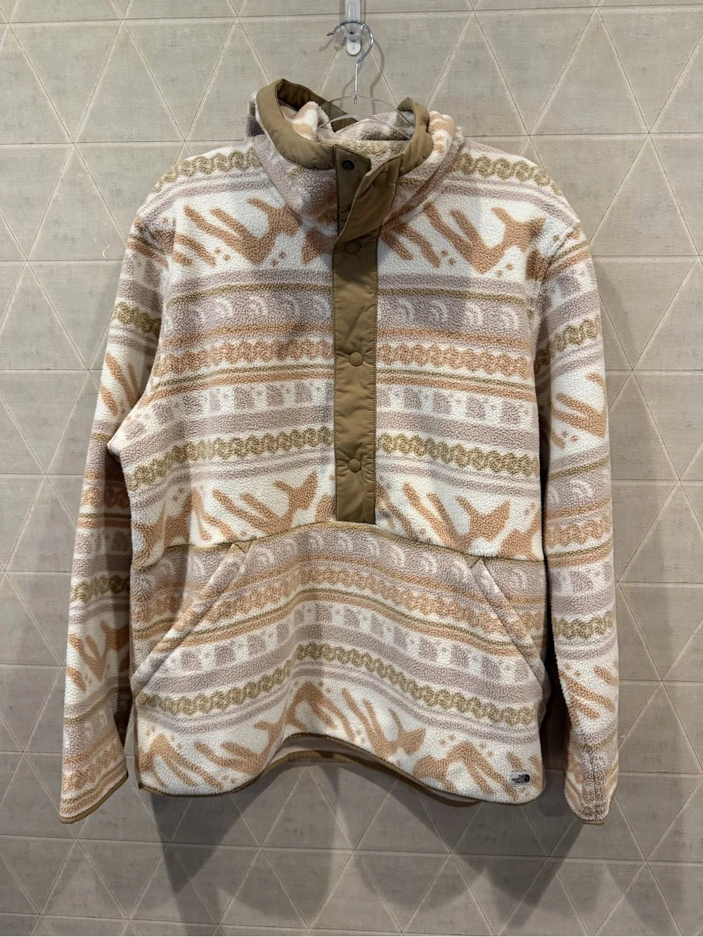The North Face Men's Campshire Gardenia Fleece Half Snap Pullover Hood XL